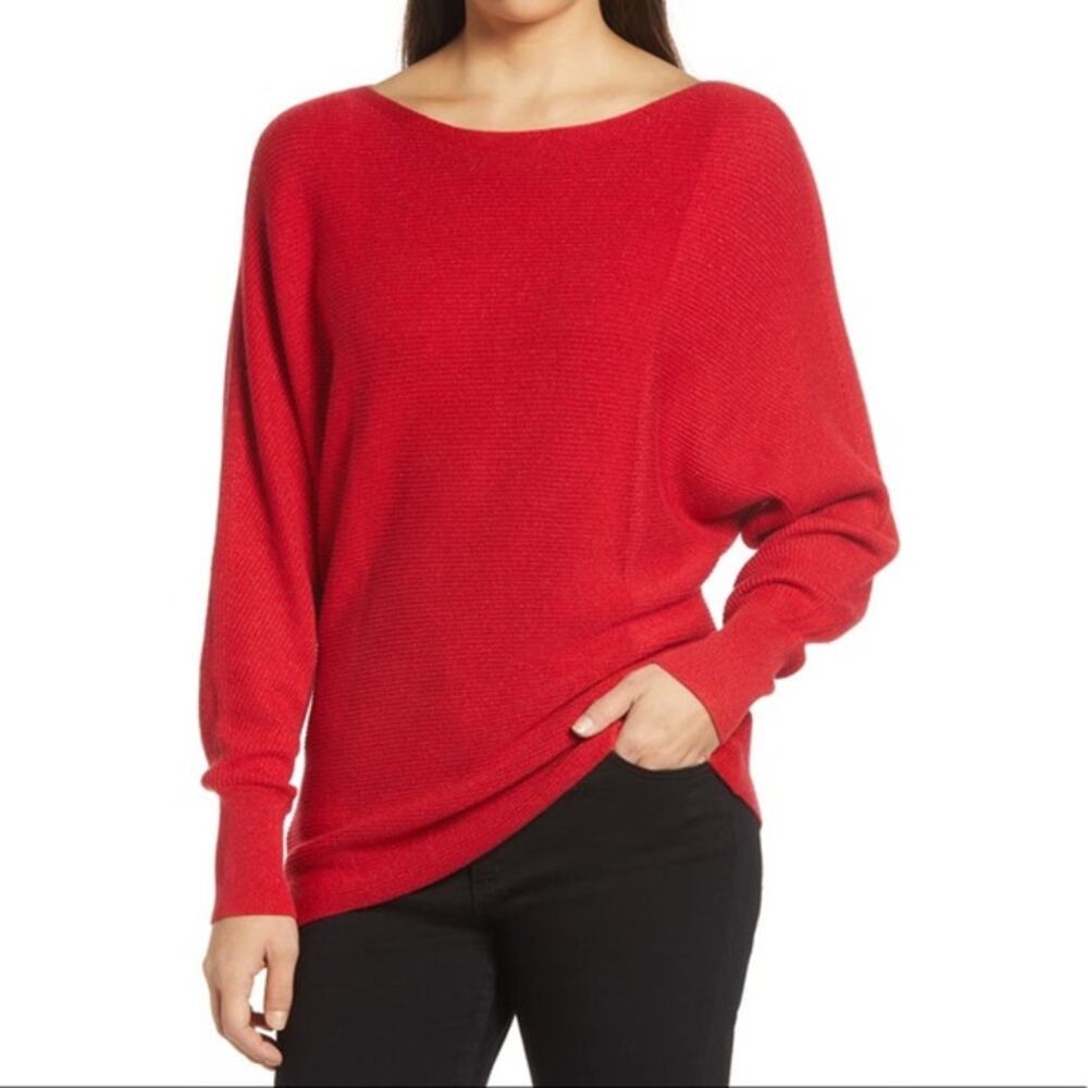 Tommy Bahama Bonita Dolman Sleeve Red Sweater S